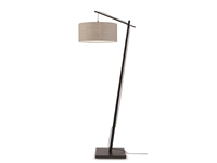 Een Vloerlamp Andes bamboe zw h.176cm kap 47x23cm ecolin d.linnen koop je bij Meubels and More