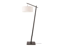 Een Vloerlamp Andes bamboe zw h.176cm kap 47x23cm ecolin wit koop je bij Meubels and More