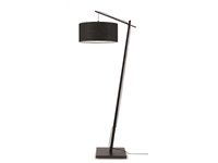 Een Vloerlamp Andes bamboe zw h.176cm kap 47x23cm ecolin zw. koop je bij Meubels and More