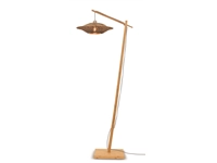 Een Vloerlamp Bali bamboe nat h.176cm kap dia.44x12cm naturel zwart M koop je bij Meubels and More