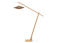 Een Vloerlamp Bali bamboe nat h.207cm kap 60x15cm zw. nat L koop je bij Meubels and More