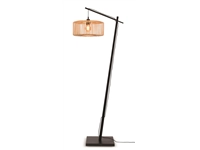 Een Vloerlamp Bromo bamboe zw h.176cm kap 40x18cm nat S koop je bij Meubels and More