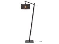 Een Vloerlamp Java S bamboe zw h.150cm kap dia.32xh.18cm zw. koop je bij Meubels and More