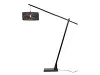 Een Vloerlamp Java XL bamboe zw h.207cm kap dia. 50xh.22cm zw. koop je bij Meubels and More