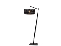 Een Vloerlamp Java bamboe zw h.176cm kap dia.50xh.22cm zw. koop je bij Meubels and More