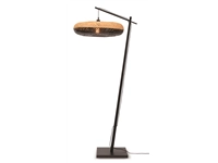 Een Vloerlamp Palawan bamboe zw.h.176cm kap 60x15cm nat zw. koop je bij Meubels and More