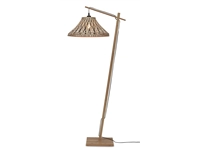 Een Vloerlamp Tahiti bamboe nat h.150cm kap dia.45xh.20cm zw nat. koop je bij Meubels and More