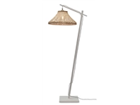 Een Vloerlamp Tahiti bamboe wit h.150cm kap dia.45xh.20cm nat. koop je bij Meubels and More