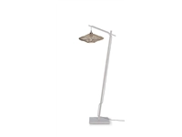 Een Vloerlamp Zanzibar S bamboe wit 150cm kap dia.40xh.12cm wit koop je bij Meubels and More