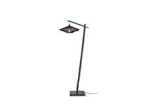 Een Vloerlamp Zanzibar S bamboe zw.150cm kap dia.40xh.12cm zw. koop je bij Meubels and More