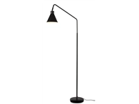 Een Vloerlamp ijzer Lyon b.80xh.153cm kap.dia.16xh.17cm zwart koop je bij Meubels and More