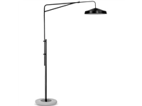 Een Vloerlamp ijzer cement Brighton mat zwart kap ijzer dia.51xh.14cm zwart koop je bij Meubels and More