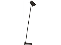 Een Vloerlamp ijzer rubber finish Cardiff h.140 kap h.20x15cm zwart koop je bij Meubels and More