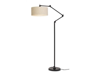 Een Vloerlamp ijzer stof Amsterdam h.190cm kap 47x23cm l.linnen koop je bij Meubels and More