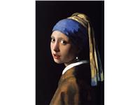 Een Wanddecoratie Girl with a Pearl Earring by Johannes Vermeer 98x148cm Dibond wit koop je bij Meubels and More