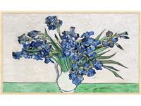 Een Wanddecoratie Irises by Vincent van Gogh 118x70cm Forex met blanke lijst koop je bij Meubels and More