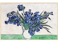 Een Wanddecoratie Irises by Vincent van Gogh 148x98cm Forex met blanke lijst koop je bij Meubels and More