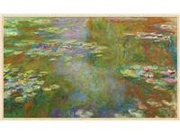 Een Wanddecoratie Lily Pond 118x70cm Forex met blanke lijst koop je bij Meubels and More