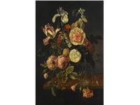 Een Wanddecoratie Still Life with Flowers by Jacob van Walscapelle 70x118cm Dibond wit koop je bij Meubels and More