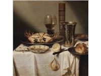 Een Wanddecoratie Still life by Jan Albertsz Rotius 74x74cm Dibond wit koop je bij Meubels and More