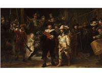 Een Wanddecoratie The Night Watch by Rembrandt van Rijn 118x70cm Dibond wit koop je bij Meubels and More