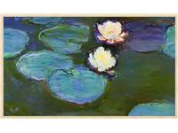 Een Wanddecoratie The Water Lily by Claude Monet 118x70cm Forex met blanke lijst koop je bij Meubels and More