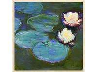 Een Wanddecoratie The Water Lily by Claude Monet 74x74cm Forex met blanke lijst koop je bij Meubels and More