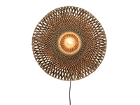 Een Wandlamp Bali bamboe dia.60x15cm zwart naturel M koop je bij Meubels and More