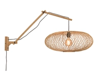 Een Wandlamp Cango naturel kap dia.60x25cm naturel L koop je bij Meubels and More