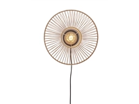 Een Wandlamp Hokkaido bamboe h.25xdia.38cm naturel koop je bij Meubels and More