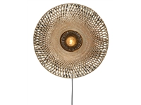 Een Wandlamp Kalimantan bamboe plat dia.44xh.12cm S koop je bij Meubels and More