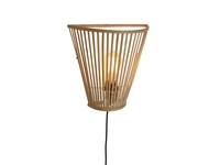 Een Wandlamp Merapi bamboe tapered 30xh.30cm naturel koop je bij Meubels and More