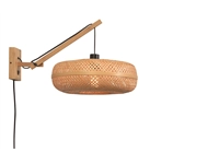 Een Wandlamp Palawan bamboe nat. kap 40x15cm naturel S koop je bij Meubels and More