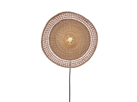 Een Wandlamp Pantanal zeegras dia.45xh.9cm naturel rood koop je bij Meubels and More