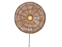 Een Wandlamp Tanami rotan schijf L dia.55xh.14cm naturel koop je bij Meubels and More