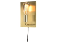 Een Wandlamp ijzer Madrid 15xh.25cm goud L koop je bij Meubels and More