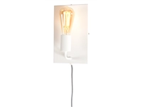 Een Wandlamp ijzer Madrid b.15xh.25cm wit L koop je bij Meubels and More