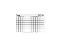 Whiteboard Skinplanner maanden 75x115cm wit gelakt