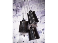 Een Hanglamp Amazon recycled autoband 3-kap h.16xdia.15cm zwart S koop je bij Meubels and More