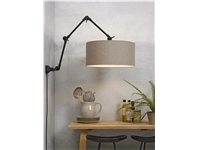 Een Wand- hanglamp ijzer stof Amsterdam h.85cm kap 47x23cm d.linnen L koop je bij Meubels and More