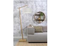 Een Vloerlamp Andes bamboe h.176cm kap 47x23cm eco linnen licht koop je bij Meubels and More