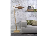 Een Vloerlamp Bali bamboe nat h.176cm kap dia.60x15cm naturel zwart M koop je bij Meubels and More