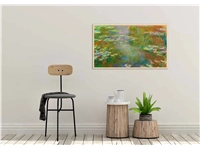 Een Wanddecoratie Lily Pond 118x70cm Forex met blanke lijst koop je bij Meubels and More