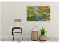 Een Wanddecoratie Lily Pond 148x98cm Forex met blanke lijst koop je bij Meubels and More