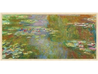 Een Wanddecoratie Lily Pond 98x48cm Forex met blanke lijst koop je bij Meubels and More