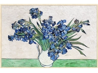 Een Wanddecoratie Irises by Vincent van Gogh 148x98cm Forex met blanke lijst koop je bij Meubels and More