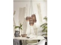 Een Hanglamp Bhutan bamboe 3-kaps mix h.20-25-35 zw naturel koop je bij Meubels and More