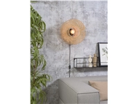 Een Wandlamp Bromo bamboe rond dia.40x18cm naturel S koop je bij Meubels and More