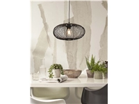 Een Hanglamp Cango bamboe ellips S dia.40x20cm zwart koop je bij Meubels and More