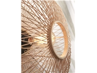 Een Wandlamp Cango bamboe ellips S dia.40x20cm naturel koop je bij Meubels and More